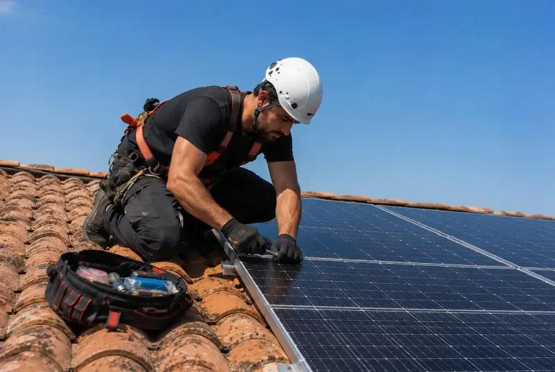 Maintenance et monitoring de panneaux solaires au Pellerin
