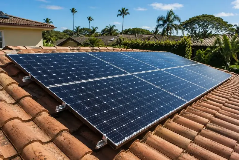 Installation de panneaux solaires au Pellerin
